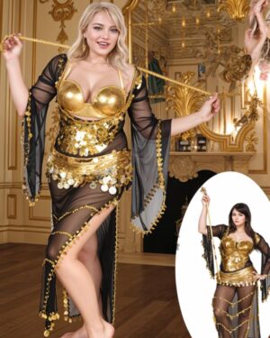 سحر الرقص الشرقي: أسود وذهبي